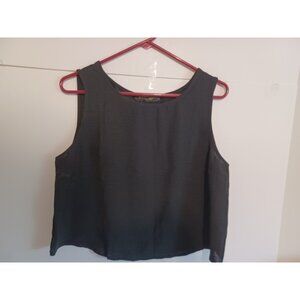 Roylamp Sleeveless Tank Top Size Large Womens Black Shirt Casual  NWT